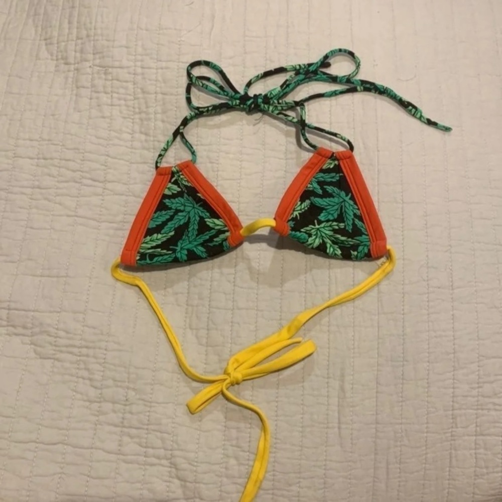 Marijuana bikini top